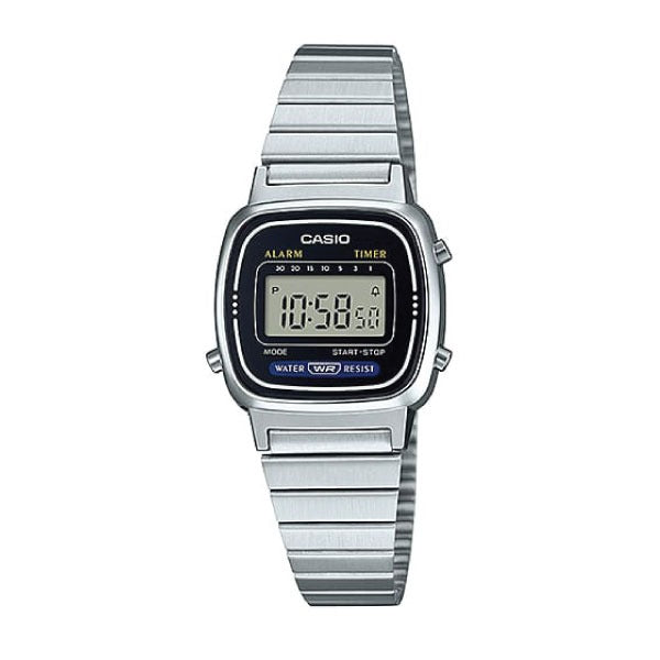 CASIO VINTAGE DIGITAL WOMEN METAL WATCH LA670WA-1DF
