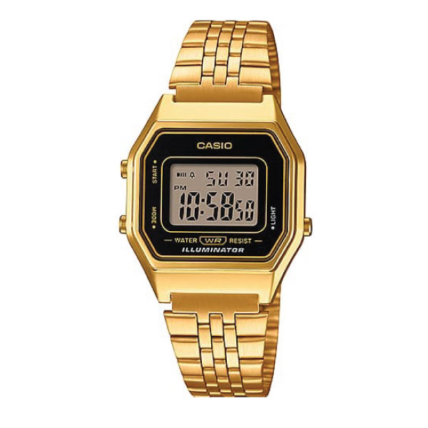 CASIO VINTAGE DIGITAL WOMEN METAL WATCH LA680WGA-1DF