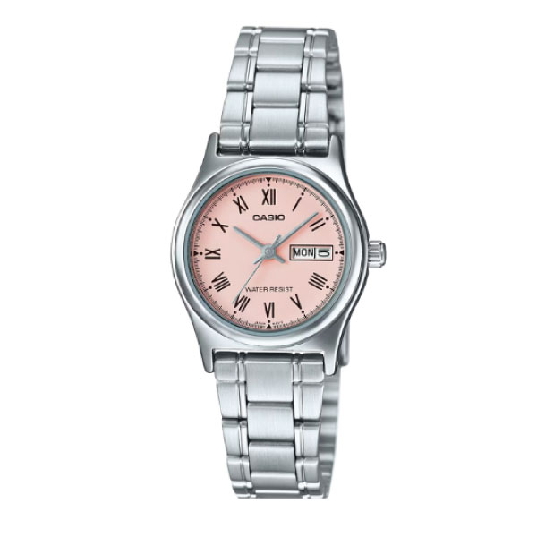 CASIO WOMEN 3H WATCH LTP-V006D-4BUDF