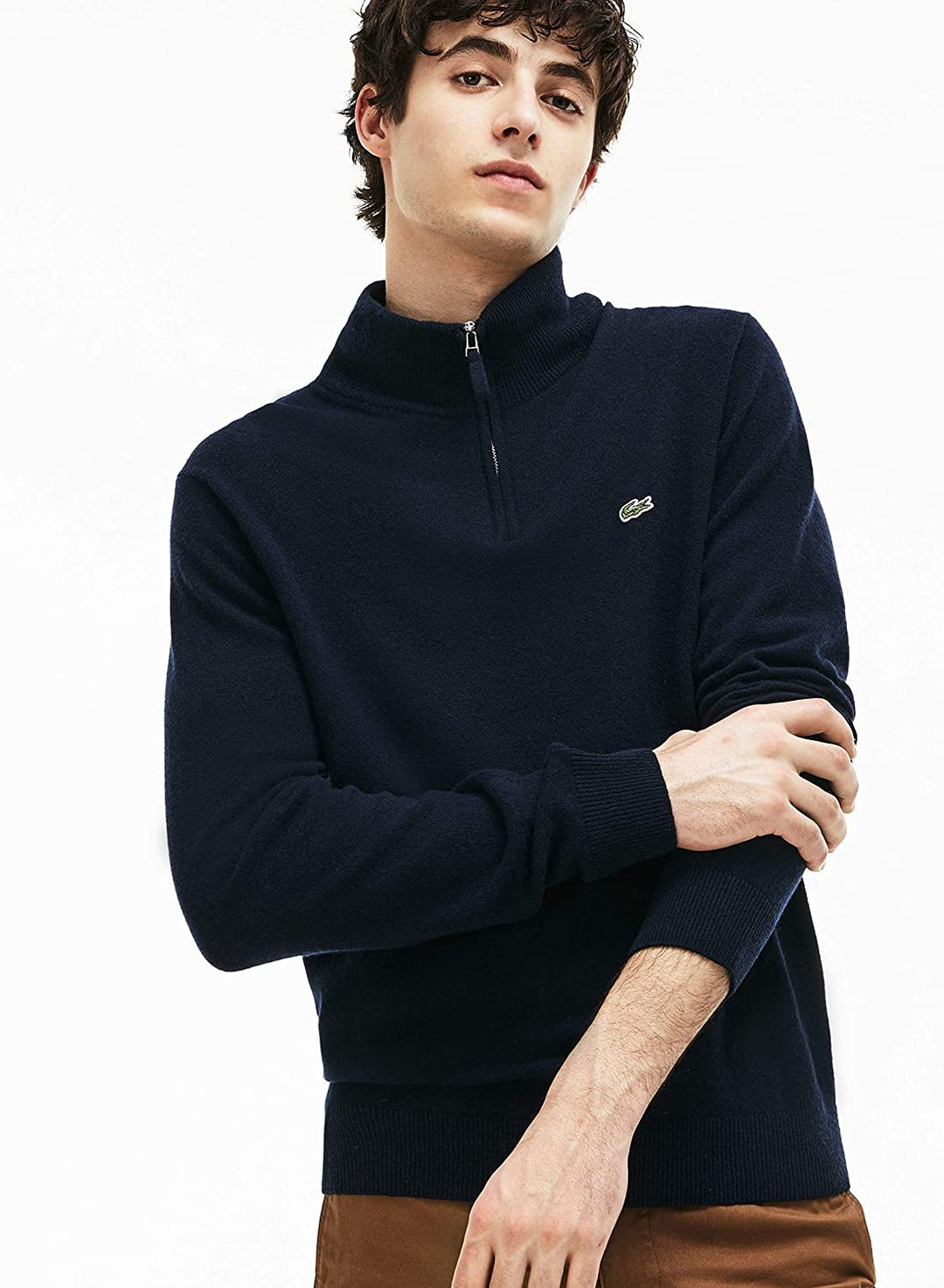 MEN TRICOT COL MONTANT DEMI-Z - AH1682