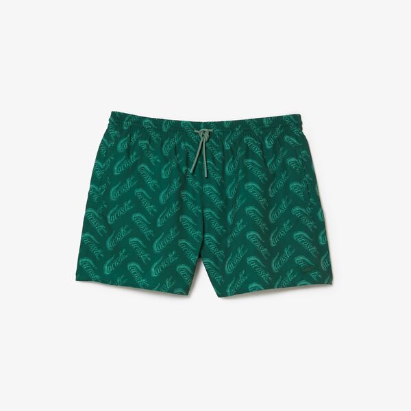 Shop The Latest Collection Of Lacoste Men’S Lacoste Recycled Polyester Print Swim Trunks - Mh5635 In Lebanon