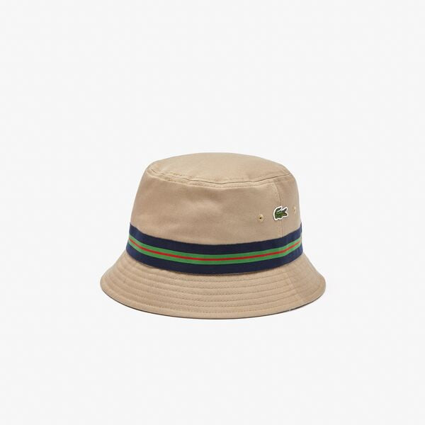 Shop The Latest Collection Of Lacoste Unisex Lacoste Organic Cotton Stripe Band Bucket Hat - Rk6864 In Lebanon