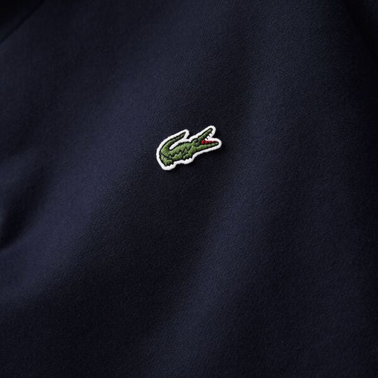 Men’s Crew Neck Lettered Colorblock Sleeved Fleece Sweatshirt