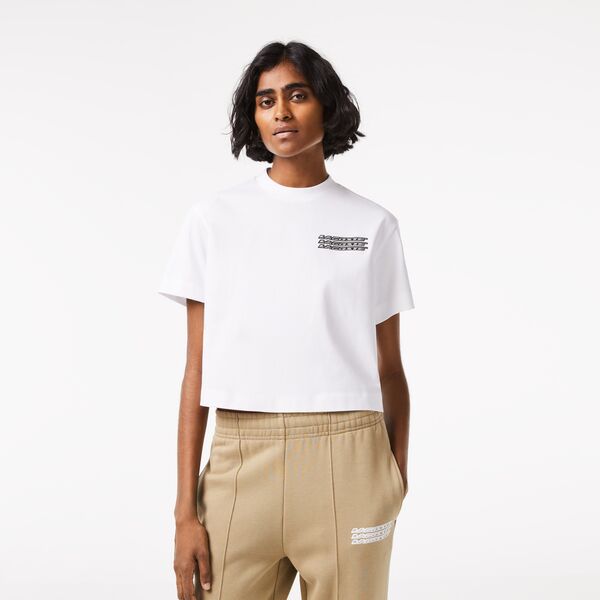 Women’S Lacoste Oversized Cotton Jersey T-Shirt - Tf5599