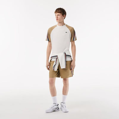 Men’S Lacoste Sport Regular Fit Logo Stripe T-Shirt - Th5196