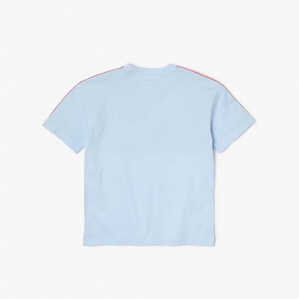 Kids’ Lacoste Contrast Stripe Colourblock T-Shirt - Tj5339