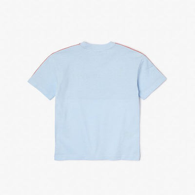 Kids’ Lacoste Contrast Stripe Colourblock T-Shirt - Tj5339