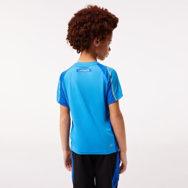 Boys’ Lacoste Tennis Colourblock Piqué T-Shirt  - Tj6048