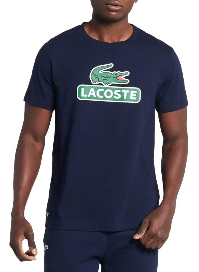 Men’s Lacoste SPORT Print Logo Breathable T-shirt