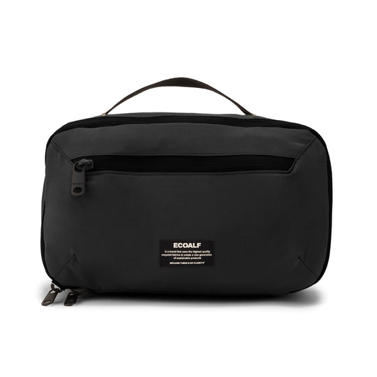 ECOALF BLACK OSLO TOILETRY BAG FOR MEN
