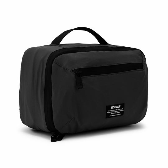 ECOALF BLACK OSLO TOILETRY BAG FOR MEN