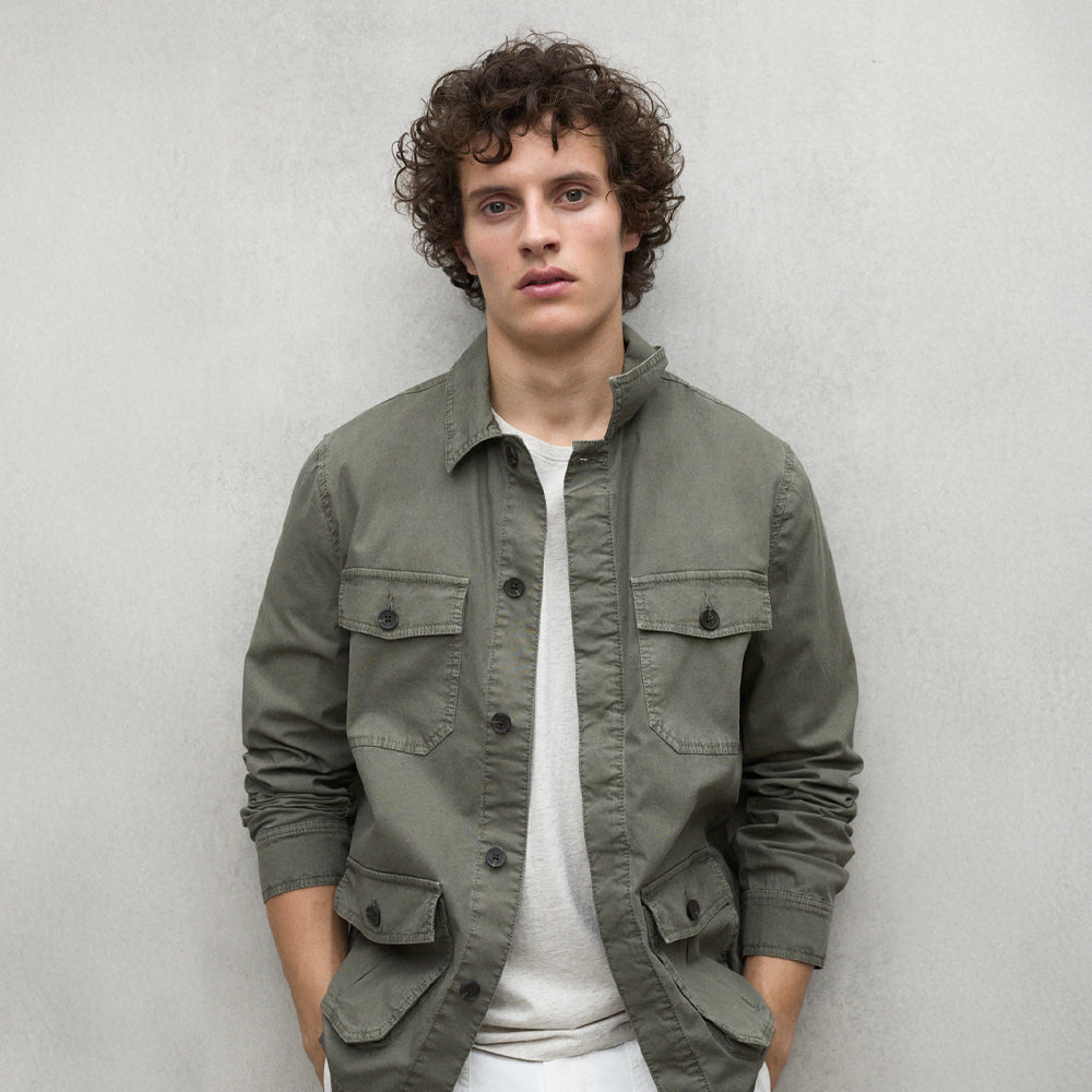 ECOALF OLIVE SAHARA JACKET FOR MEN