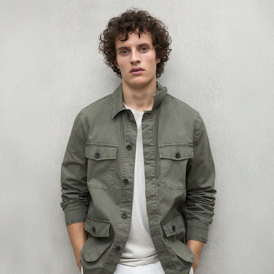 ECOALF OLIVE SAHARA JACKET FOR MEN