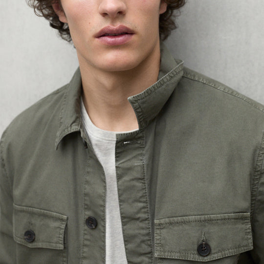 ECOALF OLIVE SAHARA JACKET FOR MEN