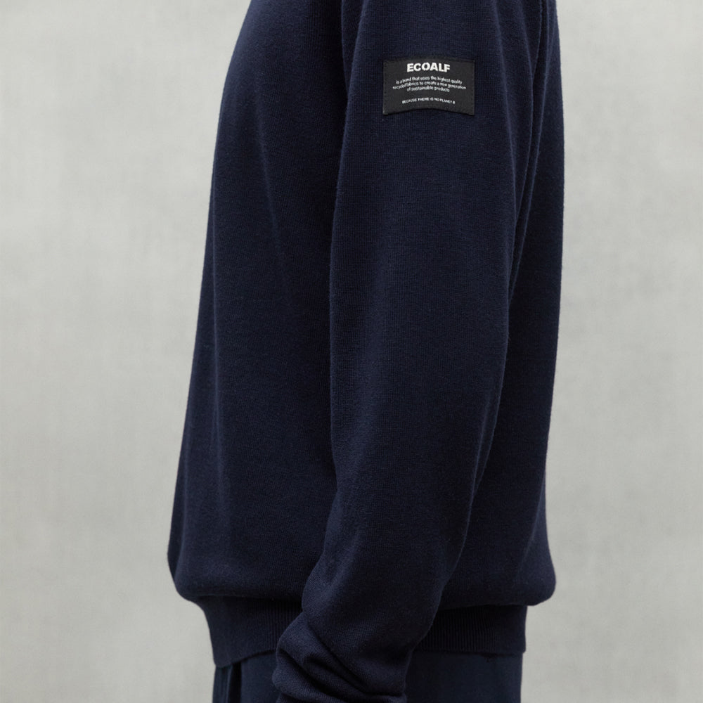 ECOALF DEEP NAVY BAYONA SWEATER FOR MEN