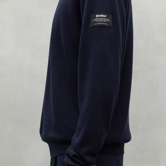 ECOALF DEEP NAVY BAYONA SWEATER FOR MEN