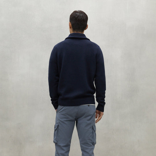 ECOALF DEEP NAVY IDESIA SWEATER FOR MEN