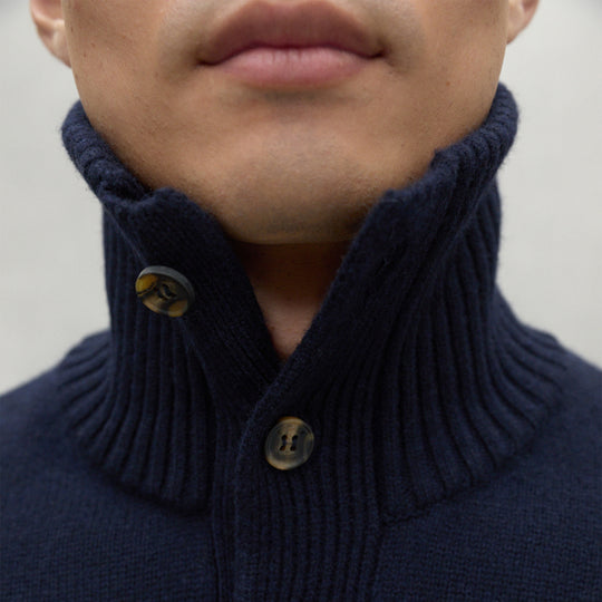 ECOALF DEEP NAVY IDESIA SWEATER FOR MEN