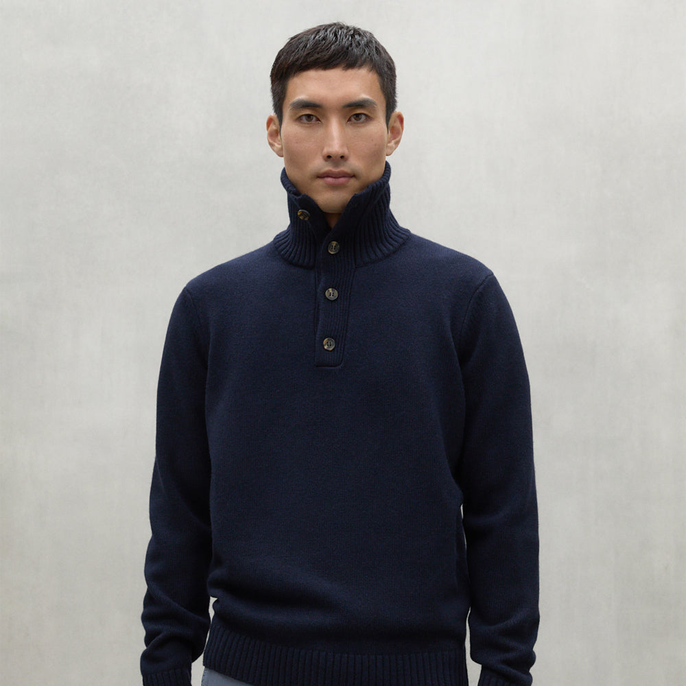 ECOALF DEEP NAVY IDESIA SWEATER FOR MEN