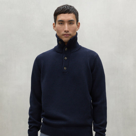 ECOALF DEEP NAVY IDESIA SWEATER FOR MEN