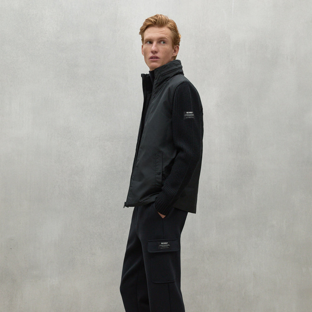ECOALF BLACK TIPA JACKET FOR MEN - MYHOLDAL LEBANON