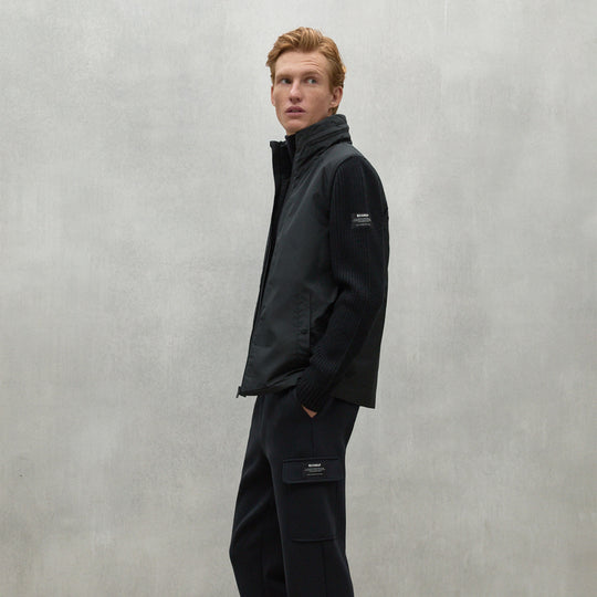 ECOALF BLACK TIPA JACKET FOR MEN - MYHOLDAL LEBANON