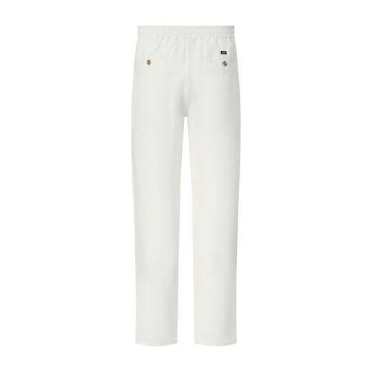 ECOALF OFF-WHITE ETHIC LINO PANTS FOR MEN