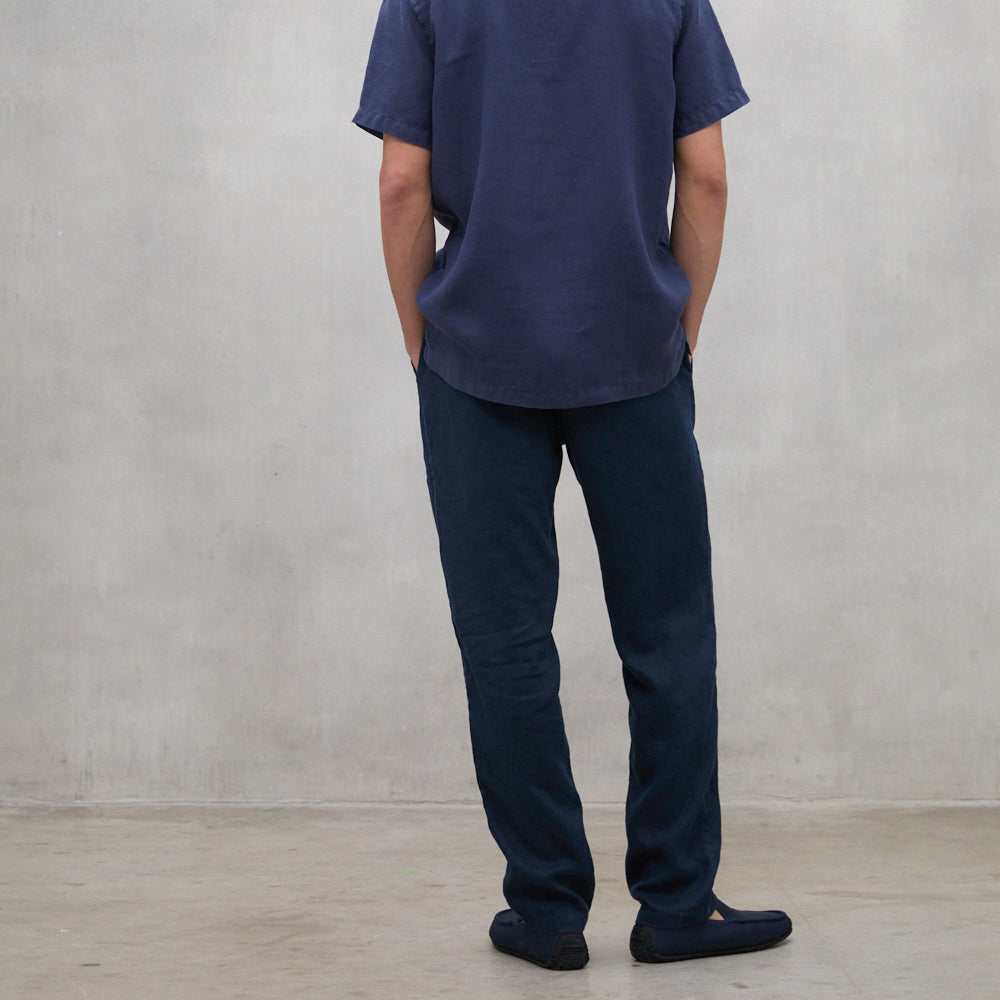 ECOALF DEEP NAVY ETHIC LINO PANTS FOR MEN