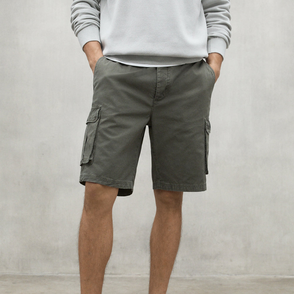 ECOALF DUSTY OLIVE ETHICARGO SHORTS FOR MEN
