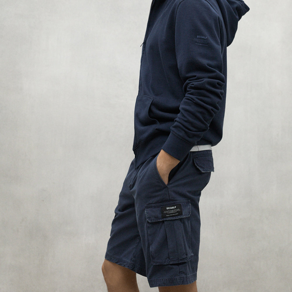ECOALF DEEP NAVY ETHICARGO SHORTS FOR MEN