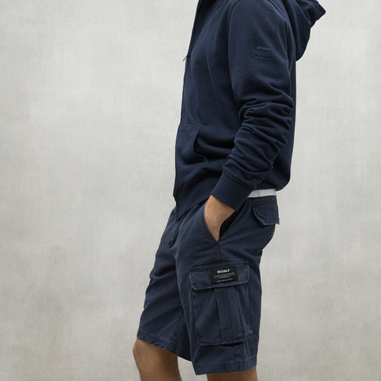ECOALF DEEP NAVY ETHICARGO SHORTS FOR MEN