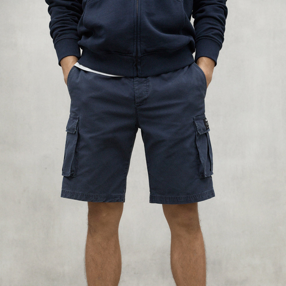 ECOALF DEEP NAVY ETHICARGO SHORTS FOR MEN