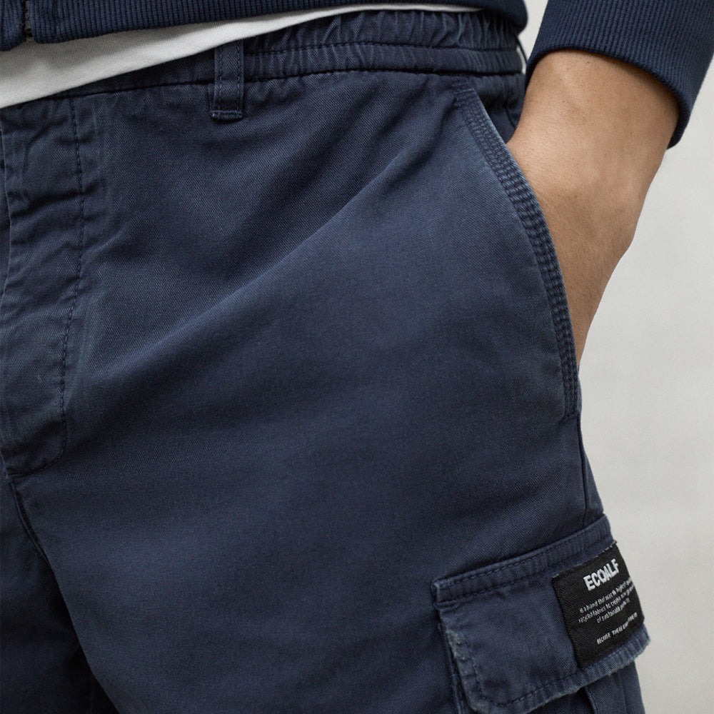 ECOALF DEEP NAVY ETHICARGO SHORTS FOR MEN