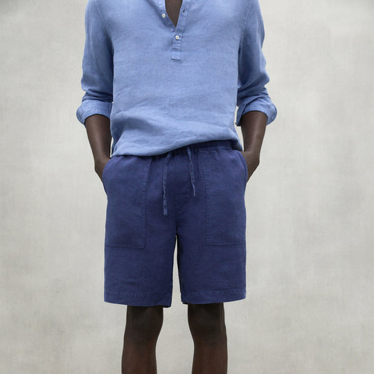 ECOALF INK BLUE MUSY SHORTS FOR MEN