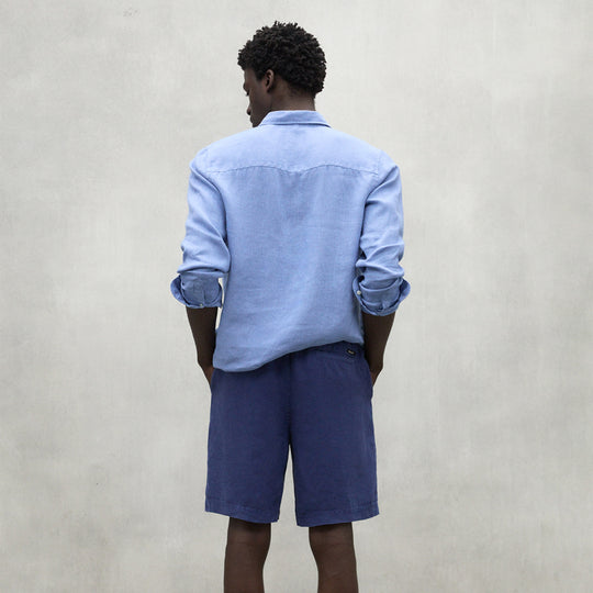 ECOALF INK BLUE MUSY SHORTS FOR MEN
