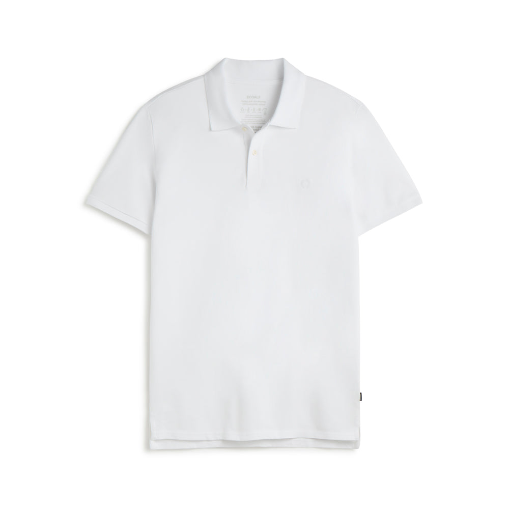 ECOALF WHITE TEDAN POLO FOR MEN