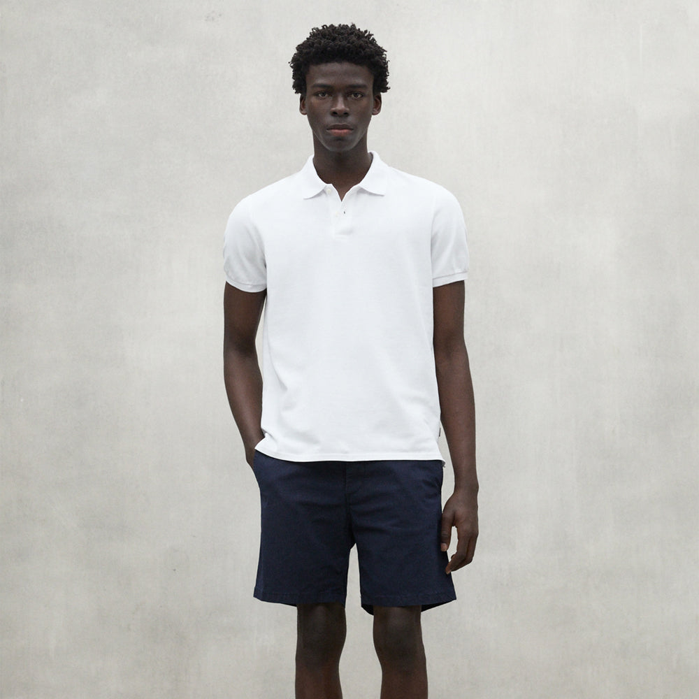 ECOALF WHITE TEDAN POLO FOR MEN
