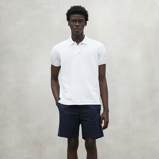 ECOALF WHITE TEDAN POLO FOR MEN
