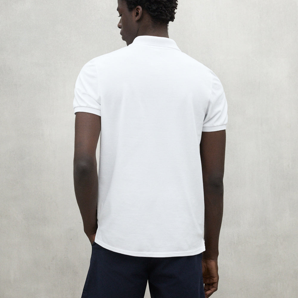 ECOALF WHITE TEDAN POLO FOR MEN