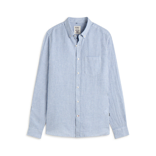 ECOALF BLUE CHECK ADAN SHIRT FOR MEN