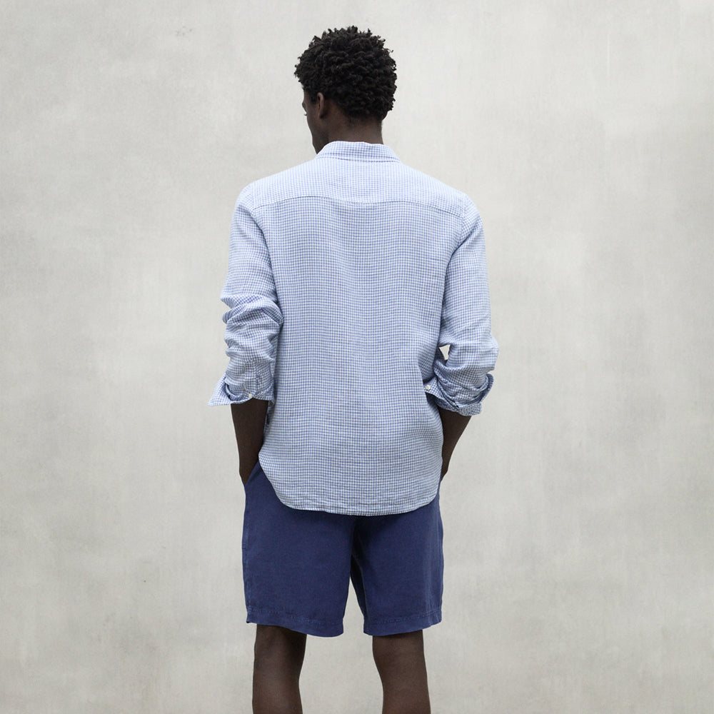 ECOALF BLUE CHECK ADAN SHIRT FOR MEN