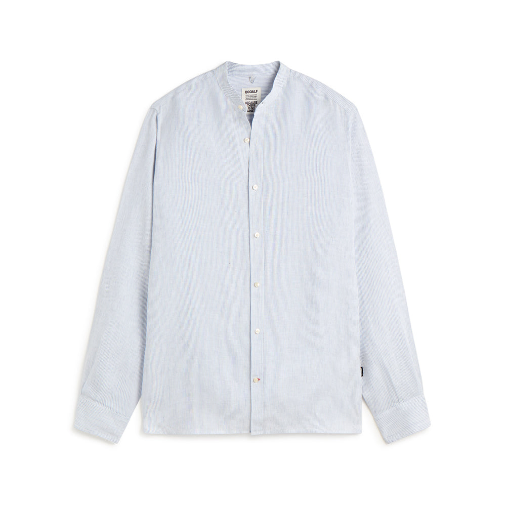 ECOALF WHITE BLUE DAVID SHIRT FOR MEN