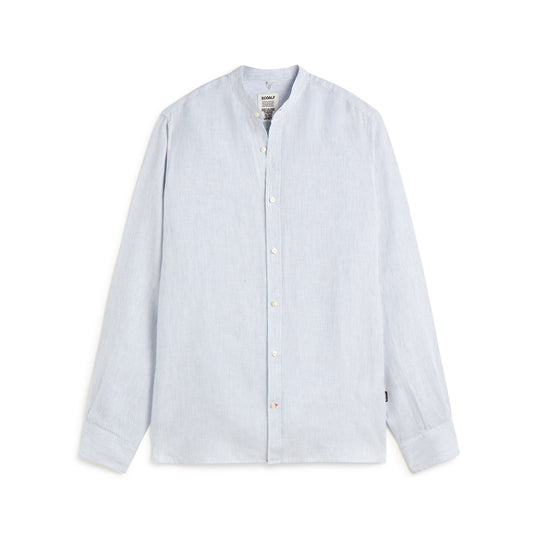 ECOALF WHITE BLUE DAVID SHIRT FOR MEN