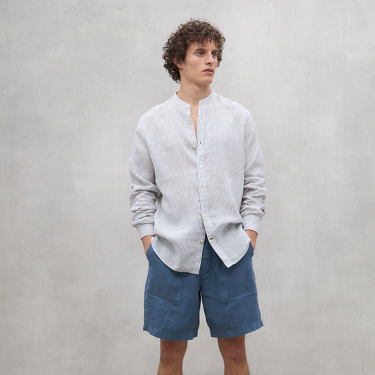 ECOALF WHITE/GREY DAVID SHIRT FOR MEN