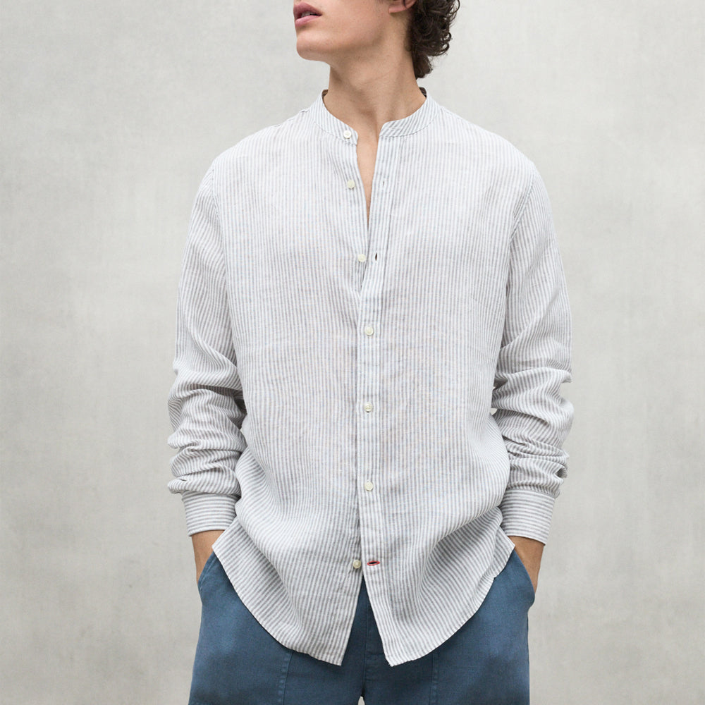 ECOALF WHITE/GREY DAVID SHIRT FOR MEN
