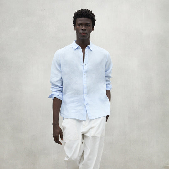 ECOALF SKY BLUE MALIBU SHIRT FOR MEN