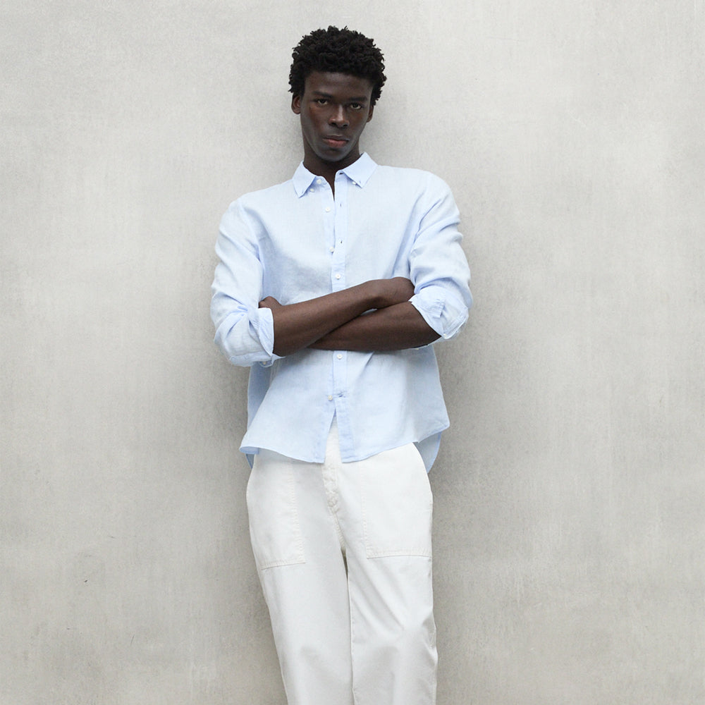 ECOALF SKY BLUE MALIBU SHIRT FOR MEN