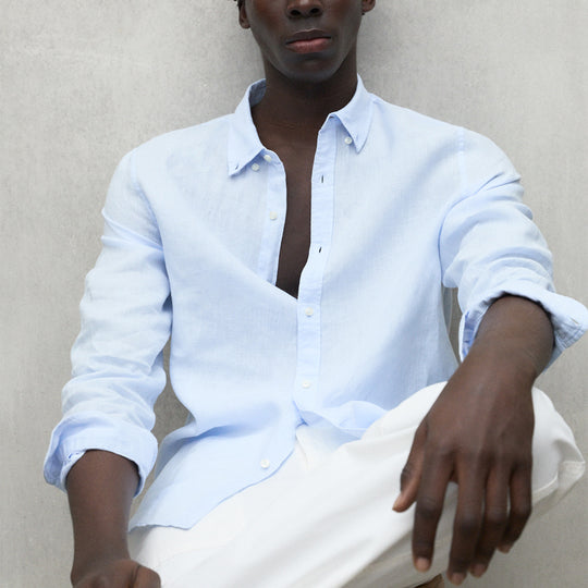 ECOALF SKY BLUE MALIBU SHIRT FOR MEN
