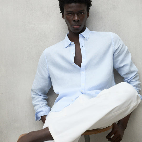ECOALF SKY BLUE MALIBU SHIRT FOR MEN