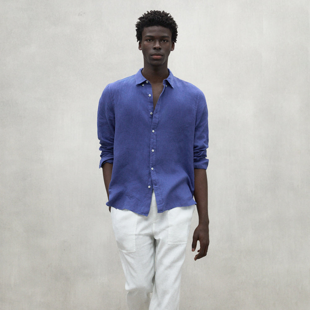 ECOALF INK BLUE MALIBU SHIRT FOR MEN